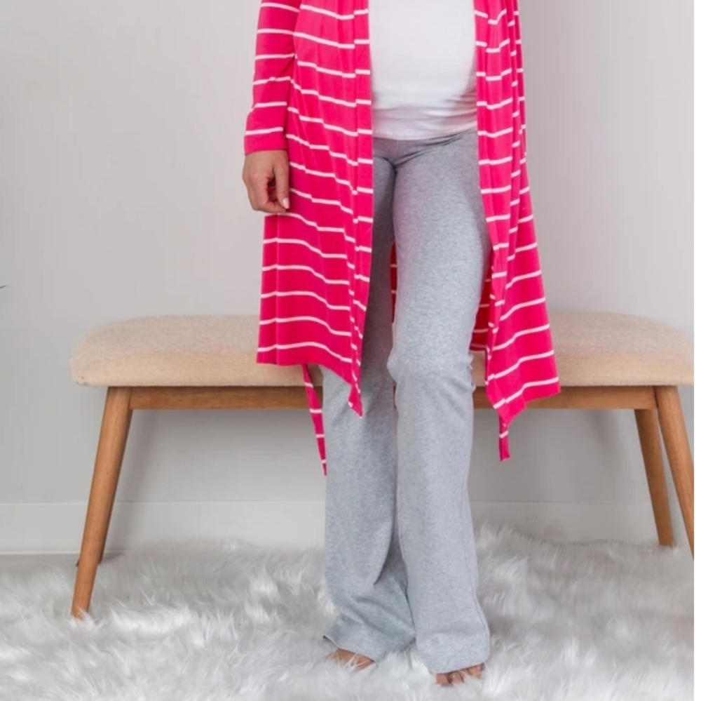 Pinkblush Heathered Basic Maternity Lounge Pant - image 2